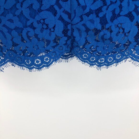 NWT Keepsake The Label  Cobalt Blue Lace Crossed Halter High Roads Dress XS - Picture 15 of 16